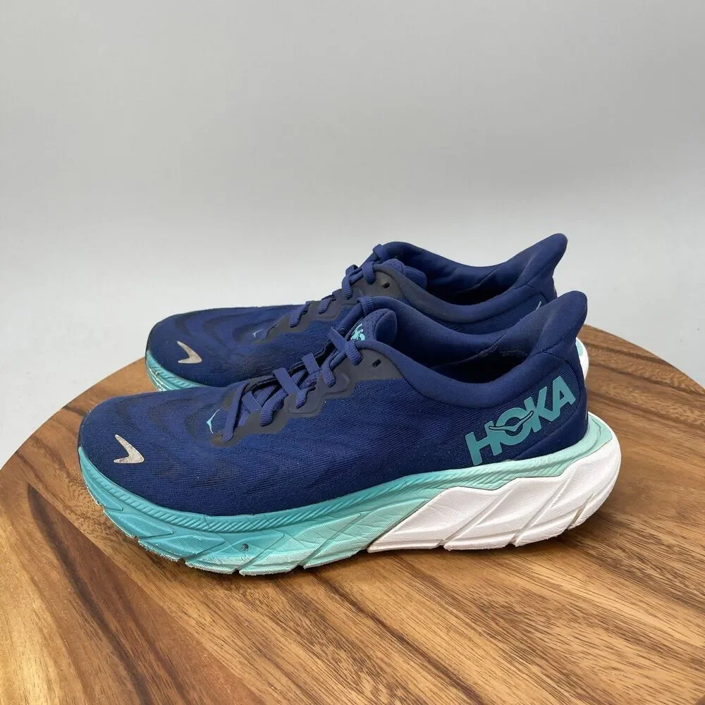 Hoka One One Arahi 6 Shoes Womens Size 8.5 B Blue Running Comfort Walking Gym
